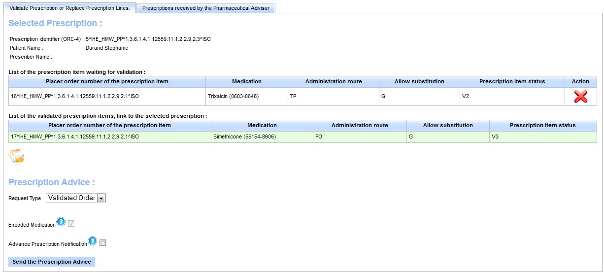 validation order success