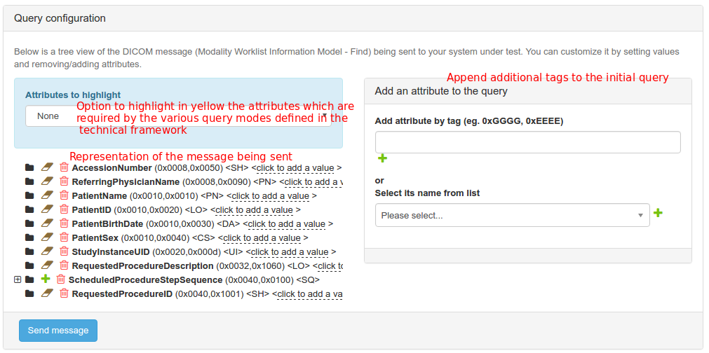 Query configuration